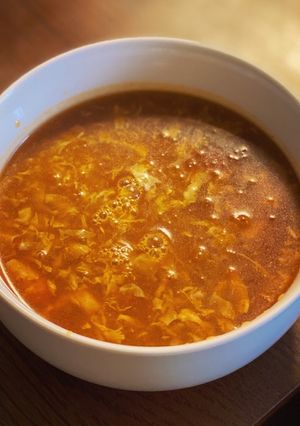 簡単☆トマト缶でかき卵トマトカレースープ-レシピのメイン写真