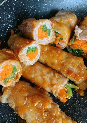 豚肉の野菜巻き☾-レシピのメイン写真