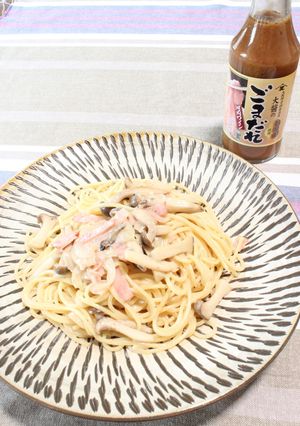 きのこのごまクリームパスタ-レシピのメイン写真
