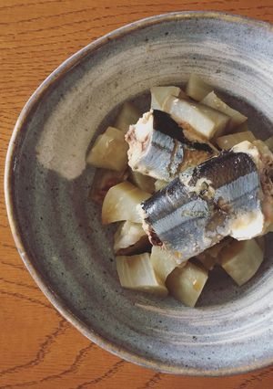 秋刀魚と白ナスの酒蒸し　ポン酢かけ-レシピのメイン写真
