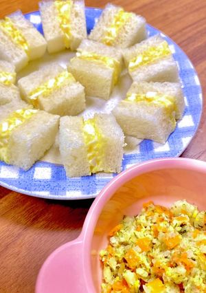 離乳食後期☆たまごサンドとポテトサラダ-レシピのメイン写真