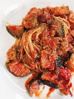 トマトとなすのスパゲッティ ポモロッソ-レシピのメイン写真