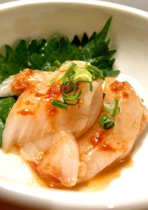 白身魚のお刺身　辛旨米麹醤ポン酢和え-レシピのメイン写真