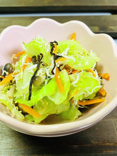 キャベツとしらすの塩昆布和え-レシピのメイン写真