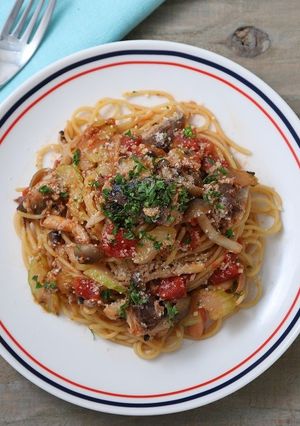 サバ缶トマトパスタ-レシピのメイン写真