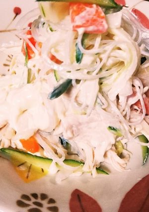 貴女風味で茹で鶏サラダ♥ゆりさん風-レシピのメイン写真