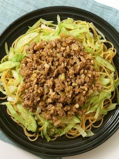 肉味噌レタスそば-レシピのメイン写真