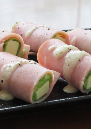 ハムとレタスとチーズのくるくるサラダ-レシピのメイン写真