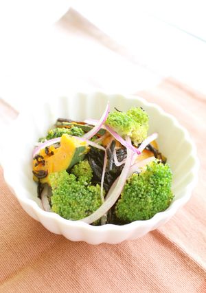 ひじきと温野菜のバルサミコ酢ドレッシング-レシピのメイン写真