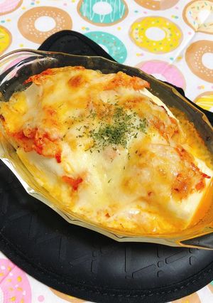 簡単ヘルシー♪豆腐のキムチーズ焼き-レシピのメイン写真