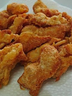 鶏皮揚げちゃった♪~サクサク唐揚げ風~-レシピのメイン写真