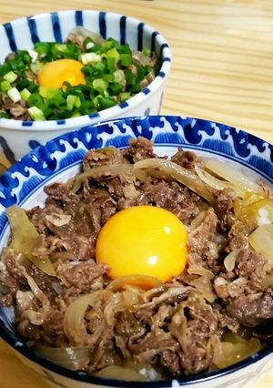 安い牛肉でもおいしい♪甘辛つゆ牛丼♪-レシピのメイン写真