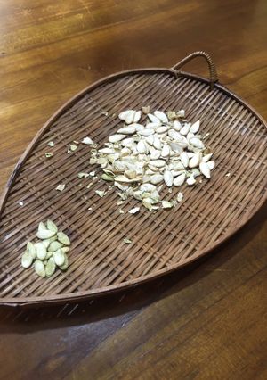 天日干しでパンプキンシード-レシピのメイン写真