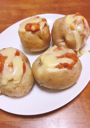 チリコンカンのリメイク☆スタッフドポテト-レシピのメイン写真