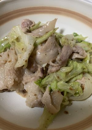 簡単!豚肉とレタスのゴマドレ和え-レシピのメイン写真