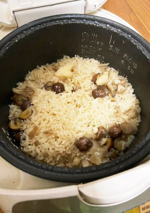 甘栗と切り餅いれるだけ甘栗ごはん-レシピのメイン写真
