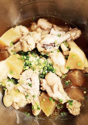 ホットクックで大根と鶏手羽の煮物-レシピのメイン写真