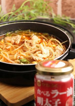 簡単小鍋！かねふくの食べるラー油鍋-レシピのメイン写真