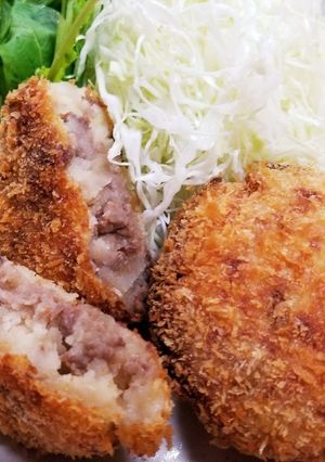 牛こまコロッケ-レシピのメイン写真