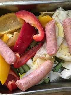 野菜とソーセージのオープン焼き-レシピのメイン写真