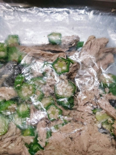 鰹のふしのおくらまみれ(^^)v-レシピのメイン写真