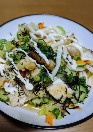 覚書 ある日のサラダうどん-レシピのメイン写真