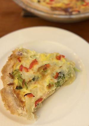 簡単ノンバター手作りパイ生地でキッシュ-レシピのメイン写真