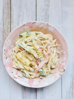 簡単♪もやしとたくあんのからしマヨサラダ-レシピのメイン写真