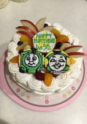 ヘンリー、パーシーの誕生日ケーキ-レシピのメイン写真