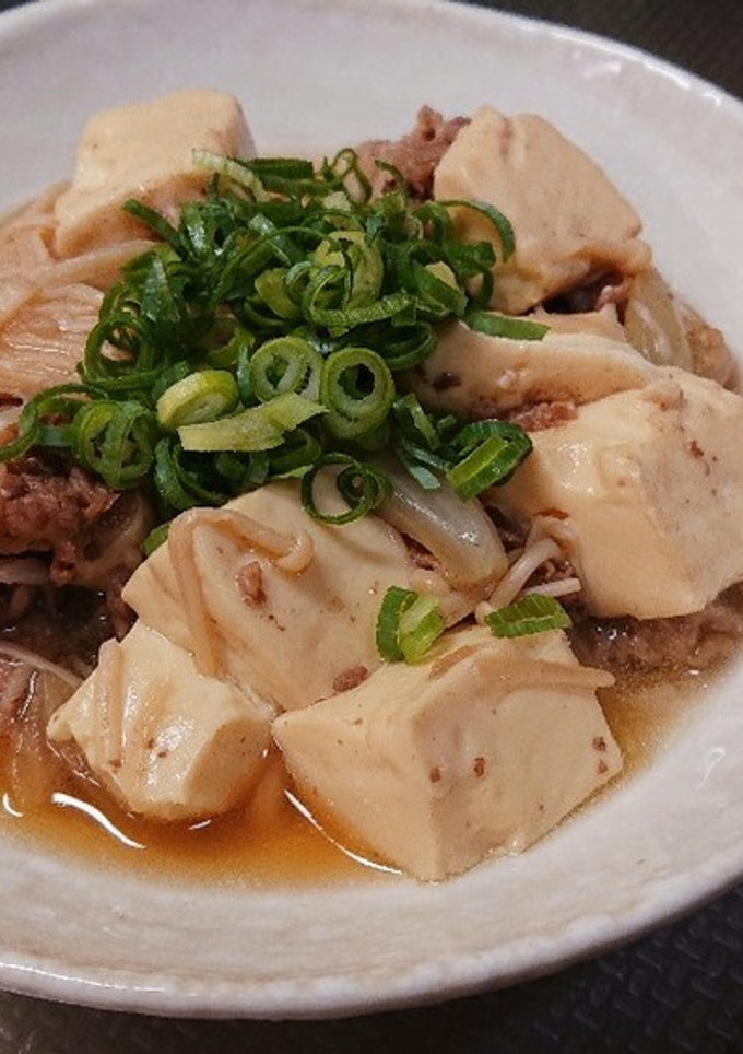あっさり仕立て☆牛肉とえのきの肉豆腐-レシピのメイン写真