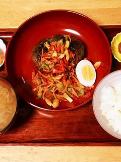 ハンバーグ定食-レシピのメイン写真