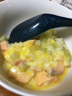 鮭と卵のお粥-レシピのメイン写真