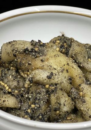 電子レンジで作る　茄子のごまよごし！-レシピのメイン写真