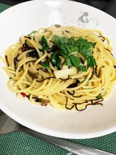 大葉と塩昆布の和風パスタ-レシピのメイン写真