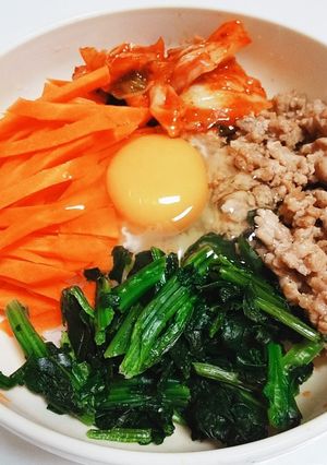 レンジで簡単ビビンバ丼-レシピのメイン写真