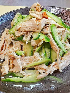 やみつき鶏むね肉ときゅうりの和え物-レシピのメイン写真
