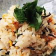 ひじきと茎ワカメ入りチャーハン