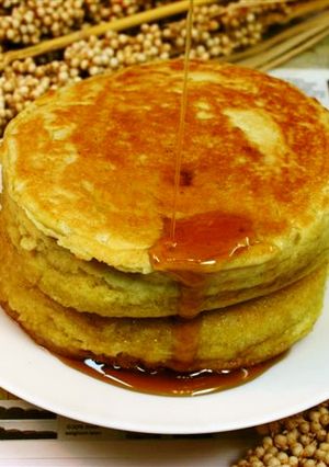 材料2つ☆混ぜて焼くだけ簡単ホットケーキ-レシピのメイン写真