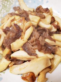 白麗茸と牛肉のガーリック炒め-レシピのメイン写真