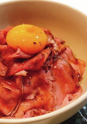 のっけるだけ！豪華ローストビーフ丼-レシピのメイン写真