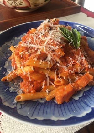 ミニトマトで作る基本のソースでパスタ-レシピのメイン写真