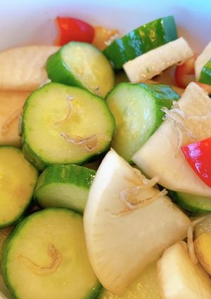 包丁練習、野菜の浅漬け-レシピのメイン写真
