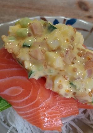 サーモンのお刺身タルタル-レシピのメイン写真