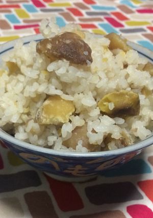 超簡単☆激うま！簡単栗の甘露煮で栗ごはん-レシピのメイン写真