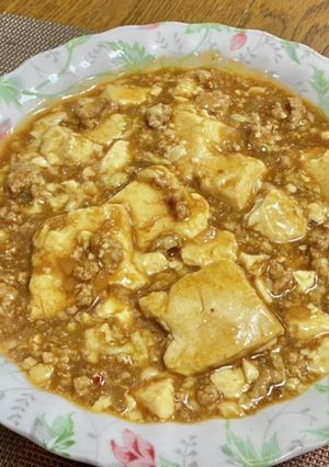 ネギの代わりに玉葱で・チーズ入り麻婆豆腐-レシピのメイン写真