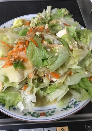 レタスと豆腐の炒め物-レシピのメイン写真