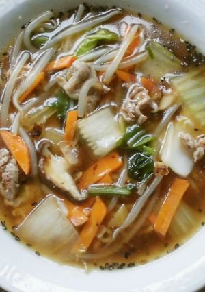 黒ごま入り、あんかけラーメン-レシピのメイン写真