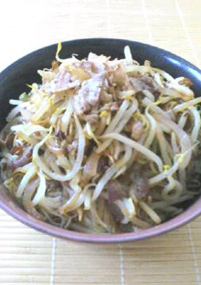 超簡単！豚肉ともやしのスタミナ炒め-レシピのメイン写真