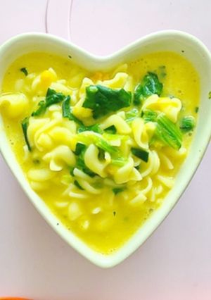 離乳食中期かぼちゃのスープパスタ-レシピのメイン写真