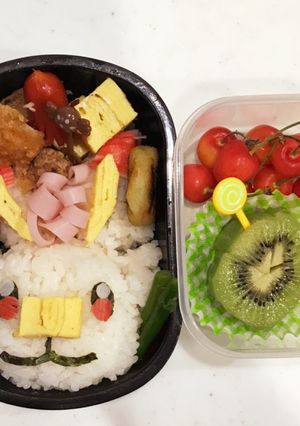 ヒバニー ポケモン キャラ弁 幼稚園弁当-レシピのメイン写真